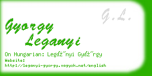 gyorgy leganyi business card